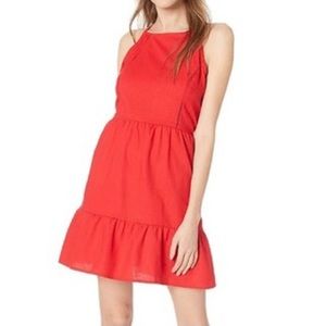 Speechless Red Spaghetti Strap Tiered Mini Dress Juniors